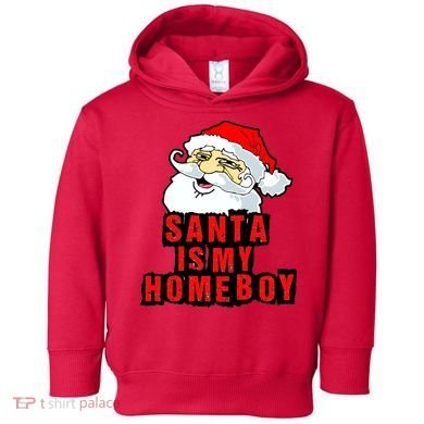 Santa Is My Homeboy Toddler Hoodie
