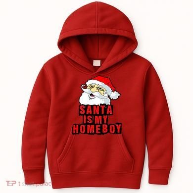 Santa Is My Homeboy Kids Hoodie