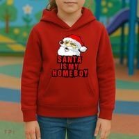 Santa Is My Homeboy Kids Hoodie thumb 3