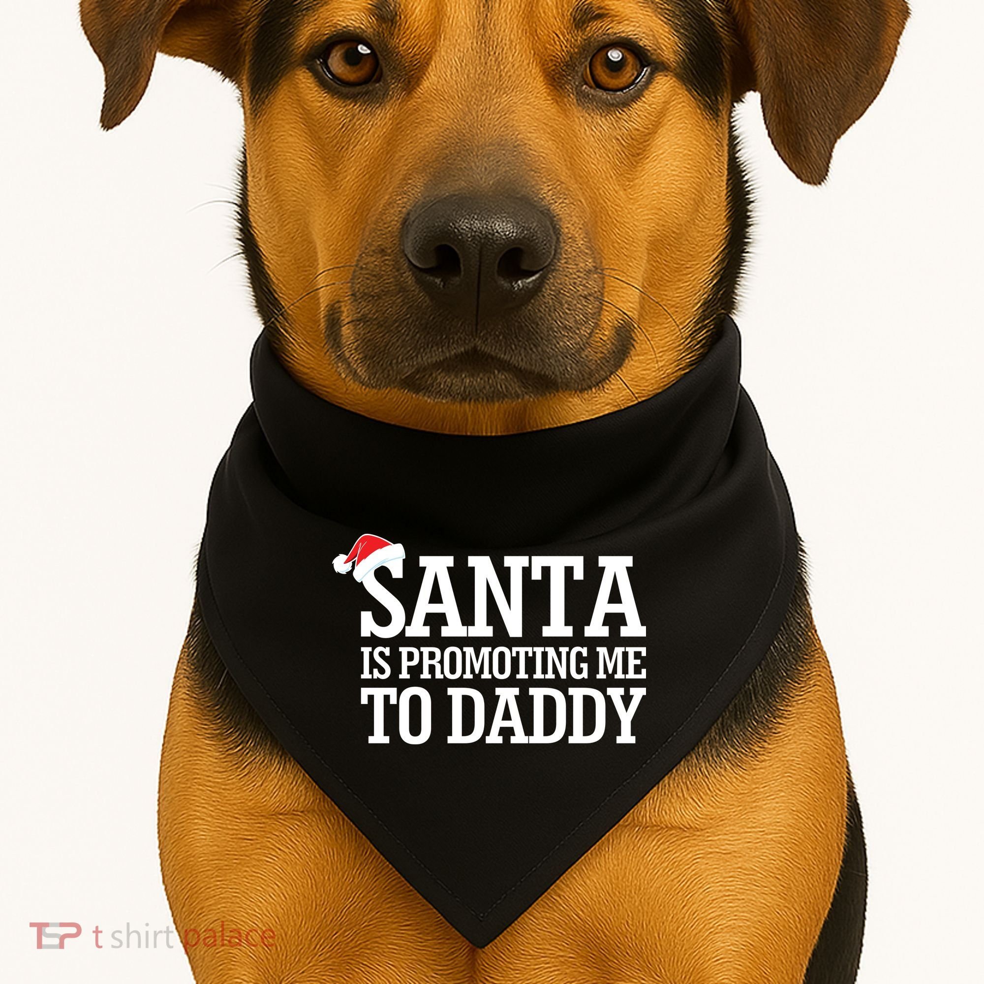 Santa Is Promoting Me To Daddy USA-Made Doggie Bandana