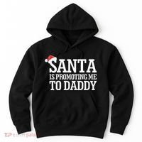 Santa Is Promoting Me To Daddy Hoodie thumb 0