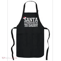 Santa Is Promoting Me To Daddy Apron thumb 0