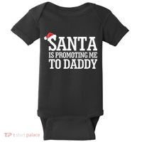 Santa Is Promoting Me To Daddy Baby Bodysuit thumb 0