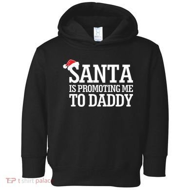 Santa Is Promoting Me To Daddy Toddler Hoodie