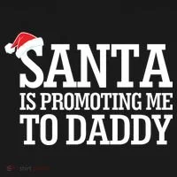 Santa Is Promoting Me To Daddy Toddler Hoodie thumb 2