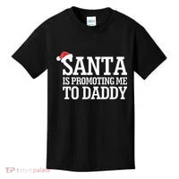 Santa Is Promoting Me To Daddy Kids T-Shirt thumb 0