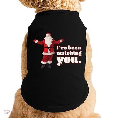 Santa I've Been Watching You Doggie Tank