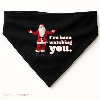 Santa I've Been Watching You USA-Made Doggie Bandana