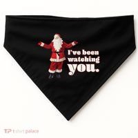 Santa I've Been Watching You USA-Made Doggie Bandana thumb 0