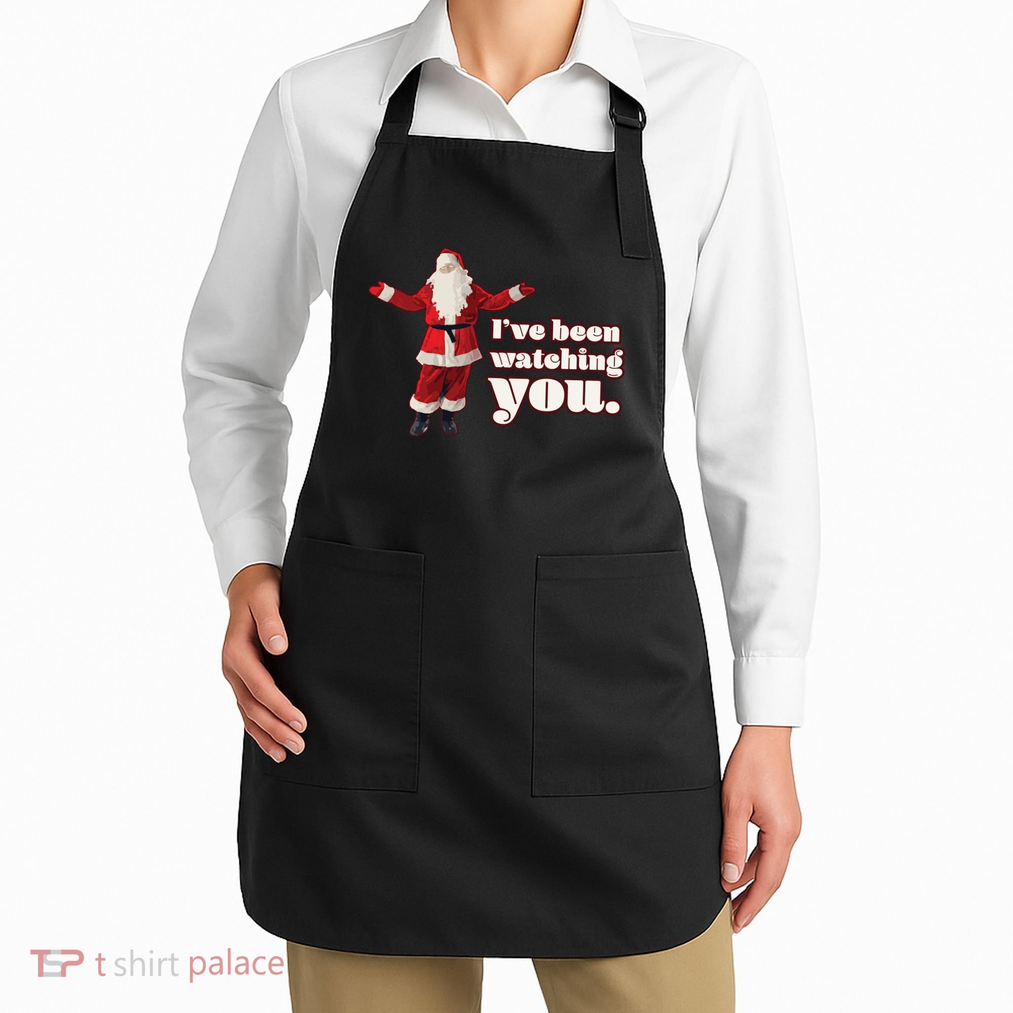 Santa I've Been Watching You Apron