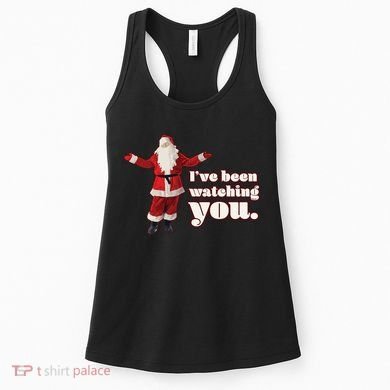 Santa I've Been Watching You Women's Tank Top