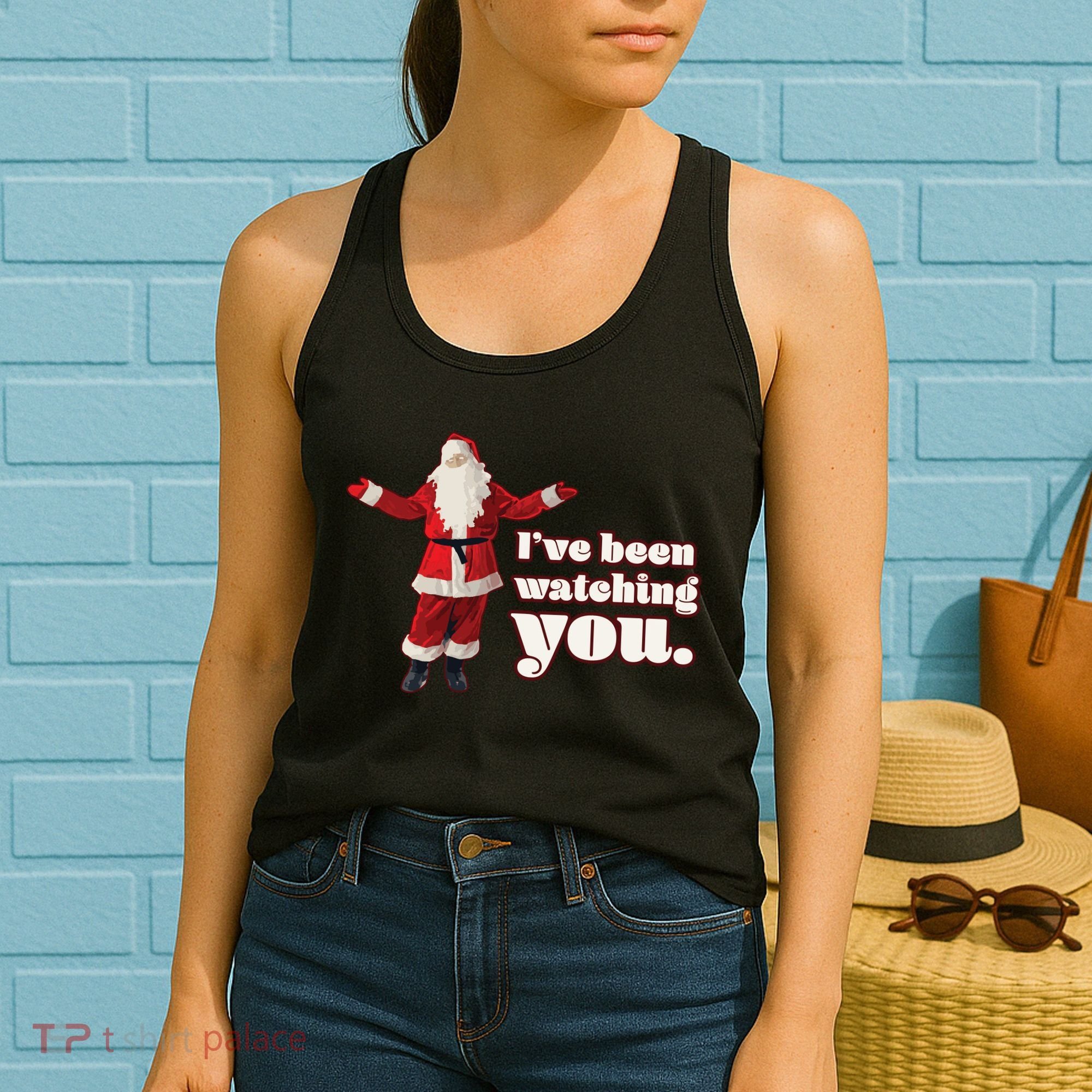 Santa I've Been Watching You Women's Tank Top