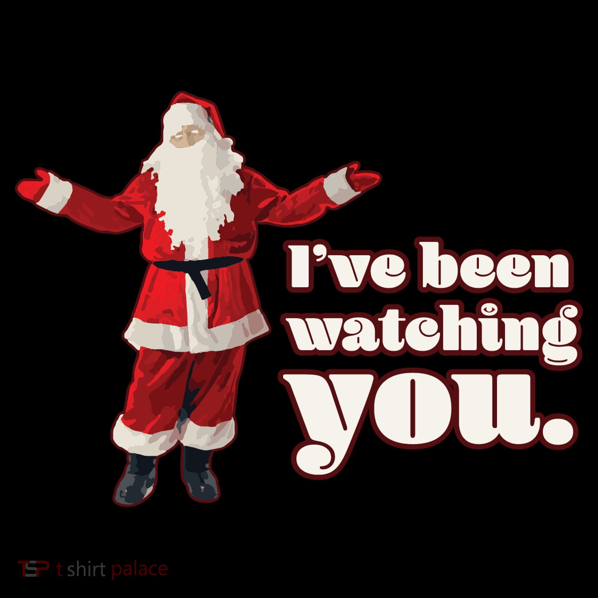 Santa I've Been Watching You Baby Bodysuit
