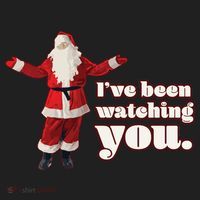 Santa I've Been Watching You Hat thumb 2