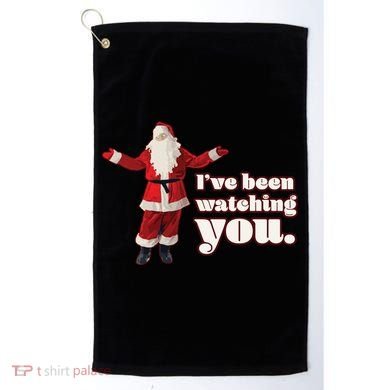 Santa I've Been Watching You Golf Towel