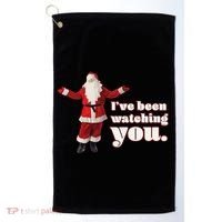 Santa I've Been Watching You Golf Towel thumb 0