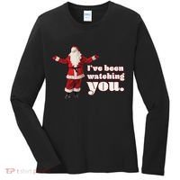 Santa I've Been Watching You Women's Long Sleeve Shirt thumb 0