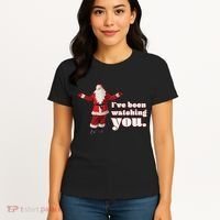Santa I've Been Watching You Women's T-Shirt thumb 4