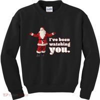 Santa I've Been Watching You Kids Sweatshirt thumb 0