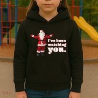 Santa I've Been Watching You Kids Hoodie thumb 3