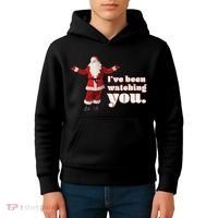 Santa I've Been Watching You Kids Hoodie thumb 4