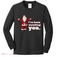 Santa I've Been Watching You Kids Long Sleeve Shirt thumb 0
