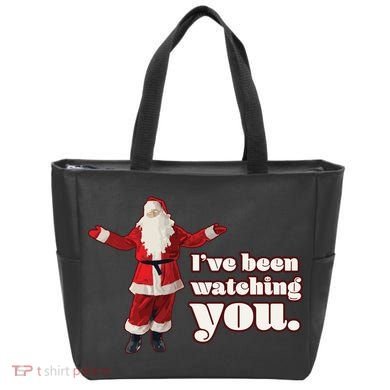 Santa I've Been Watching You Tote Bag