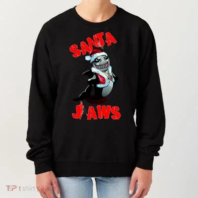 Santa Jaws Christmas Women's Sweatshirt