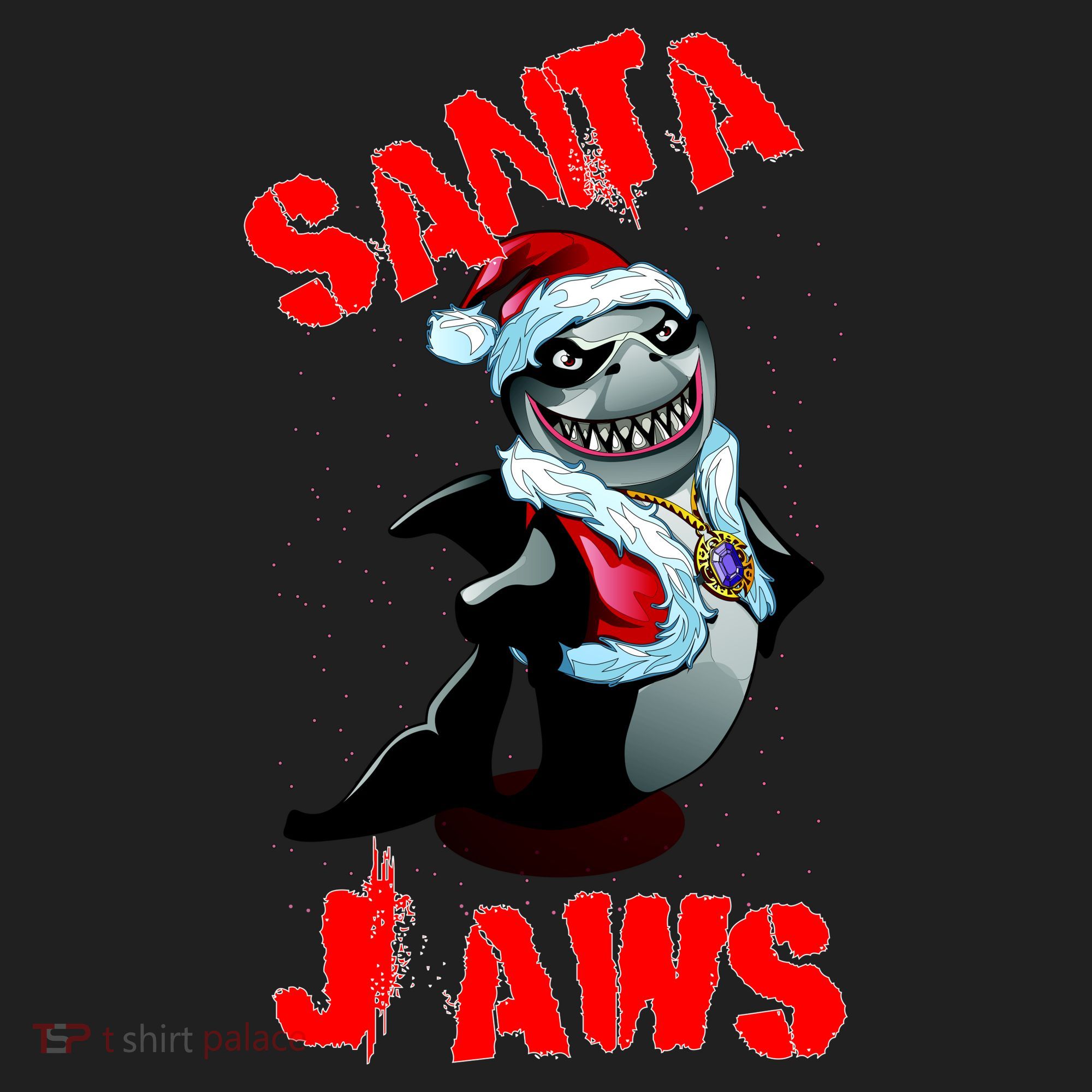 Santa Jaws Christmas Women's Sweatshirt