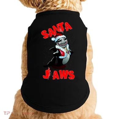 Santa Jaws Christmas Doggie Tank