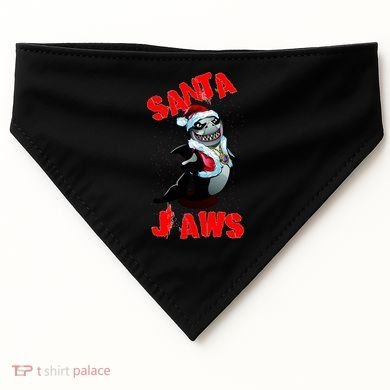 Santa Jaws Christmas USA-Made Doggie Bandana
