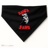 Santa Jaws Christmas USA-Made Doggie Bandana thumb 0