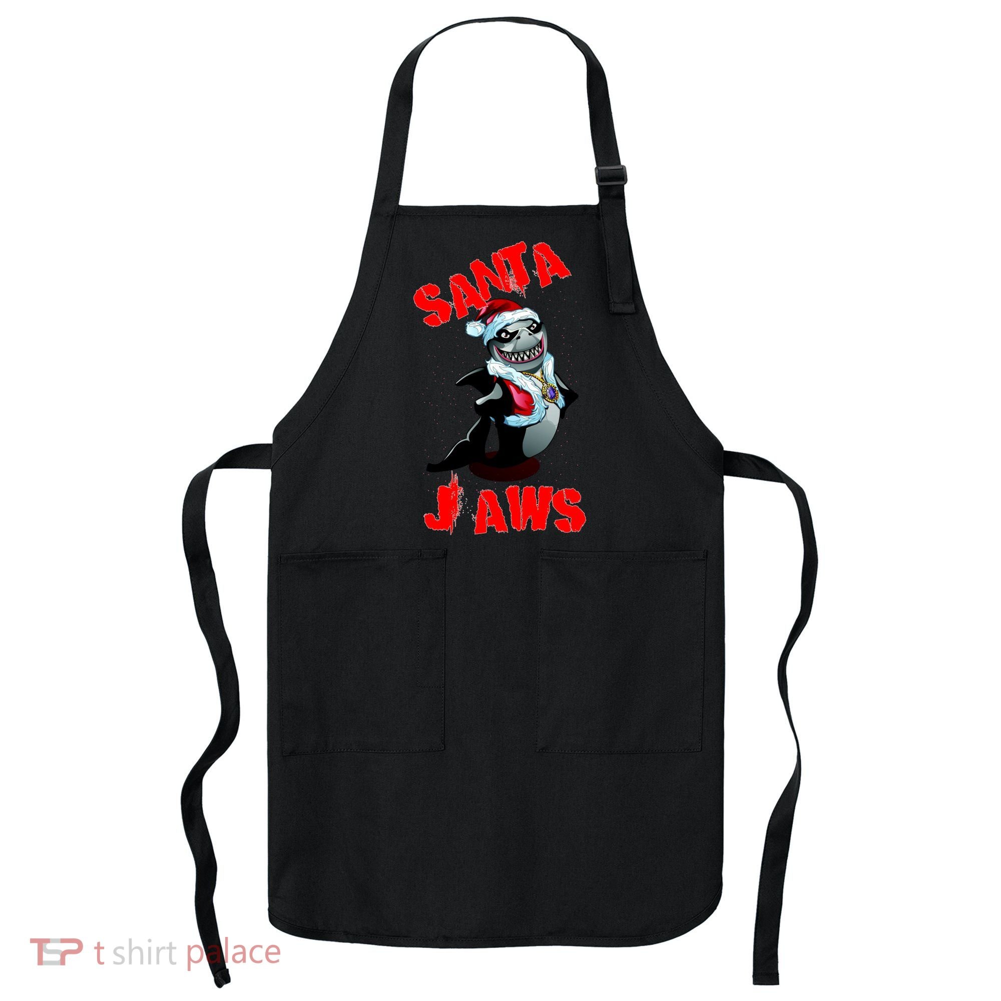 Santa Jaws Christmas Apron