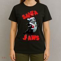 Santa Jaws Christmas T-Shirt thumb 4