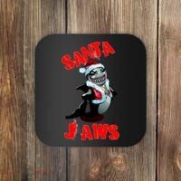 Santa Jaws Christmas Coaster thumb 0
