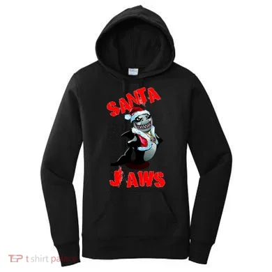 Santa Jaws Christmas Women's Hoodie