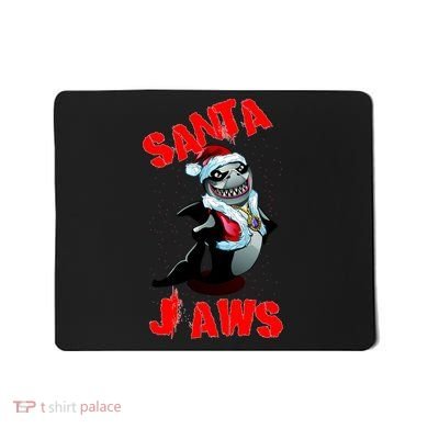Santa Jaws Christmas Mousepad