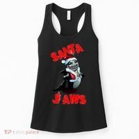 Santa Jaws Christmas Women's Tank Top thumb 0