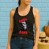 Santa Jaws Christmas Women's Tank Top thumb 2