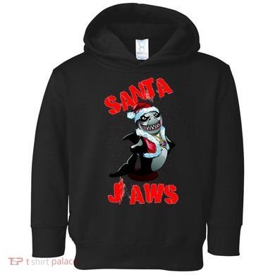 Santa Jaws Christmas Toddler Hoodie