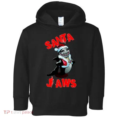 Santa Jaws Christmas Toddler Hoodie