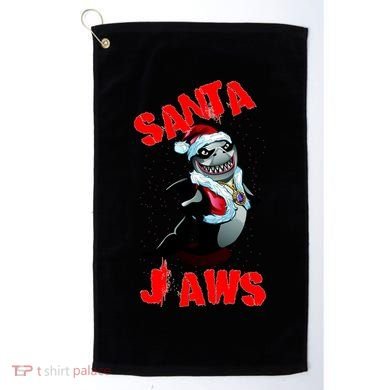 Santa Jaws Christmas Golf Towel
