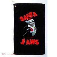 Santa Jaws Christmas Golf Towel thumb 0