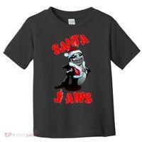 Santa Jaws Christmas Toddler T-Shirt thumb 0