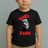 Santa Jaws Christmas Toddler T-Shirt thumb 2