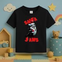 Santa Jaws Christmas Toddler T-Shirt thumb 3
