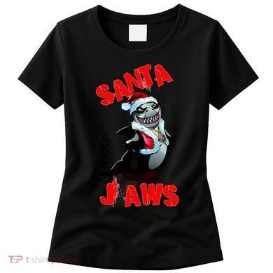 Santa Jaws Christmas Women's T-Shirt