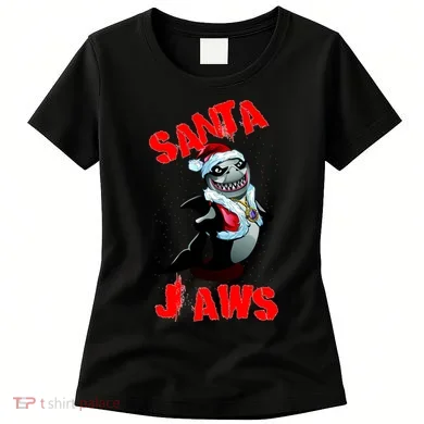 Santa Jaws Christmas Women's T-Shirt