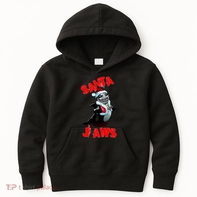 Santa Jaws Christmas Kids Hoodie