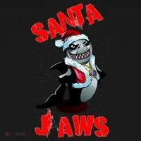 Santa Jaws Christmas Kids Hoodie thumb 5